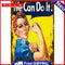 Wall Mounted Fitness Girl Metal Signs Retro Pub Bar Door Hanging Rectangle Sheet