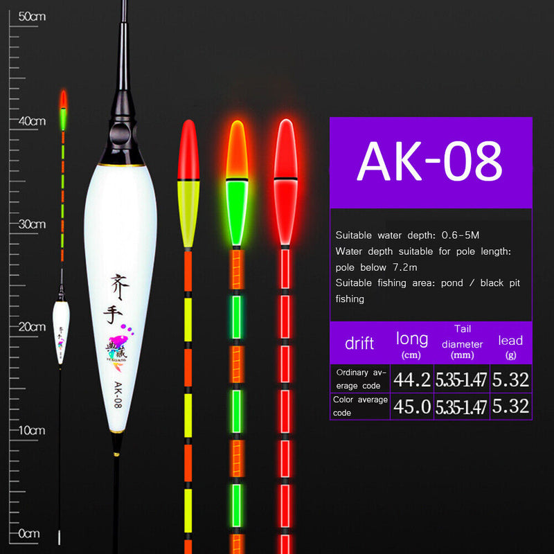 Electric Bite Float Luminous Carp Fish Stick Bobber Fishing Tackle (AK-08) Newly