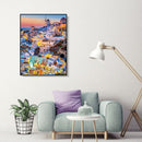 Painting By Numbers Kit DIY Dense House Hand Painted Canvas Oil Art Picture