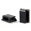 Black Drop Adhesive Clamp Car Wire Fixer Cord Cable Holder Organizer  Tie Clips