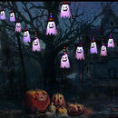 Halloween LED Light Hanging Wizard Hat Lamp Horror Props Home Bar Decor`