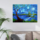 Full Drill Mosaic Rhinestone Picture DIY Living Tree Diamond Painting Wall