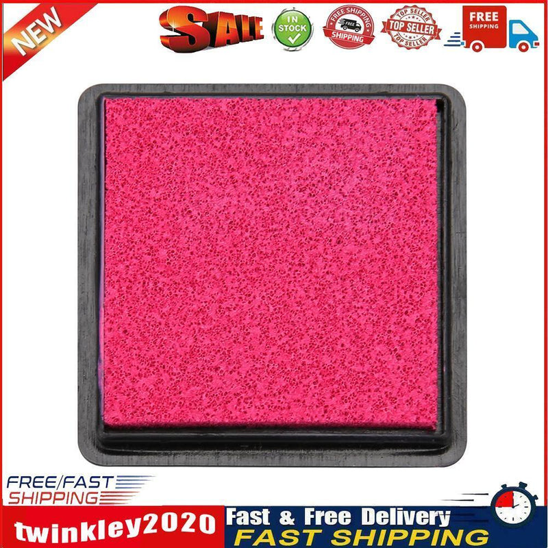 Fingerprint Square Inkpad for DIY Scrapbook Card Paper Craft Stamp (Rose) Newly