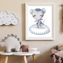 Partial Embroidery Stamped Porcelain Zodiac Mouse 14CT DIY Cross Stitch Kit Gift