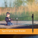 Carp Fishing Aluminum Bank Stick for Buzz Bar Bite Alarm Rod Rest (45-78cm)