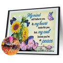 5D Diamond Painting DIY Flower Letter Special Shape Partial Drill (KA343) Newly