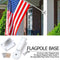 Flag Holder Aluminum Adjustable Wall Mounted Flagpole Angle Bracket Stand B