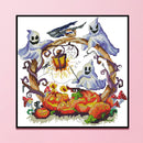 Partial Embroidery Halloween DIY Cross Stitch Kits Stamped 11CT Needlework