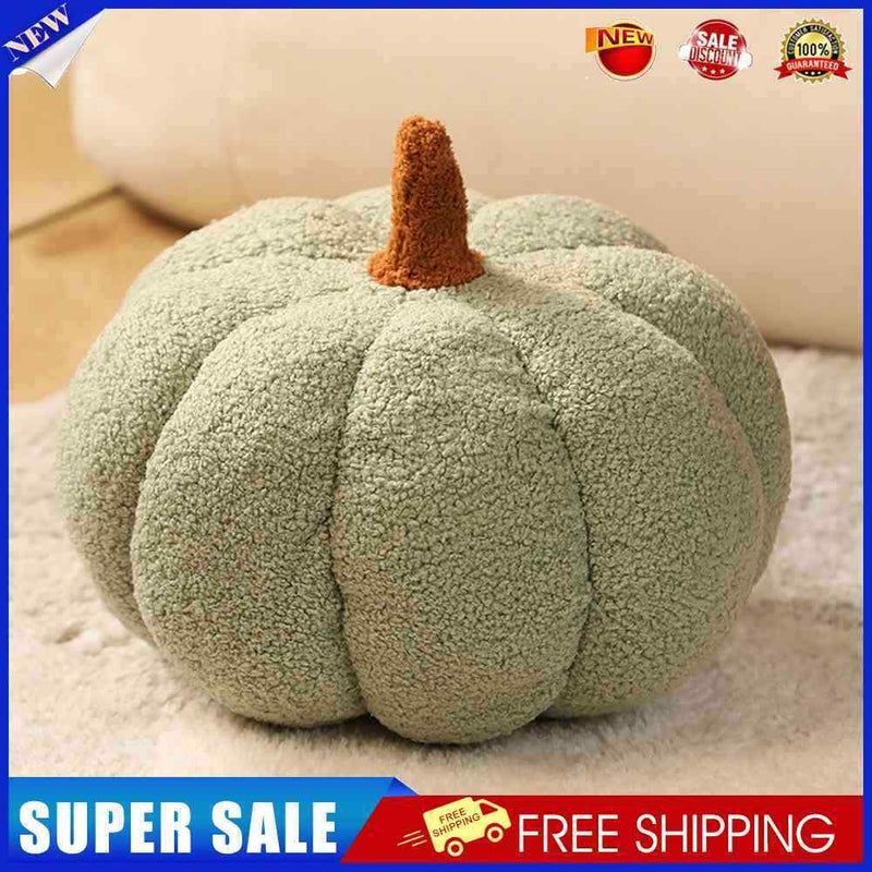 #A Cute Pumpkin Shaped Pillow Ornaments Sofa Back Cushions Holiday Party Decor