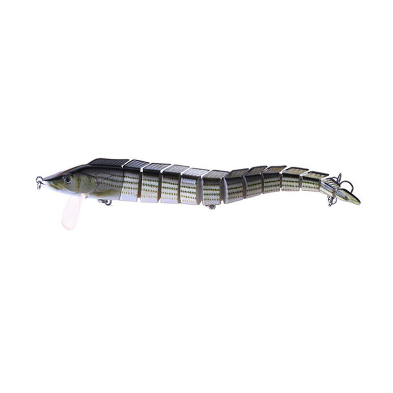 23cm 46g Simulation Fishing Lures Artificial Wobbler 13 Segments Bait (B) Newly