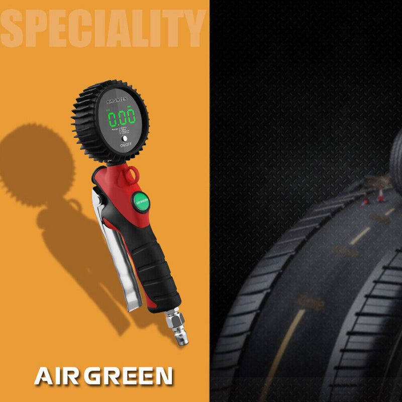 LED Digital Display Car Tire Air Pressure Inflator Gauge Vehicle Tester Tools