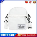 Fashion Women Canvas Patchwork Crossbody Bag Casual Mini Handbags (White)