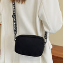 Women Nylon Zipper Shoulder Bags Lady Casual Solid Color Purse Messenger Bag
