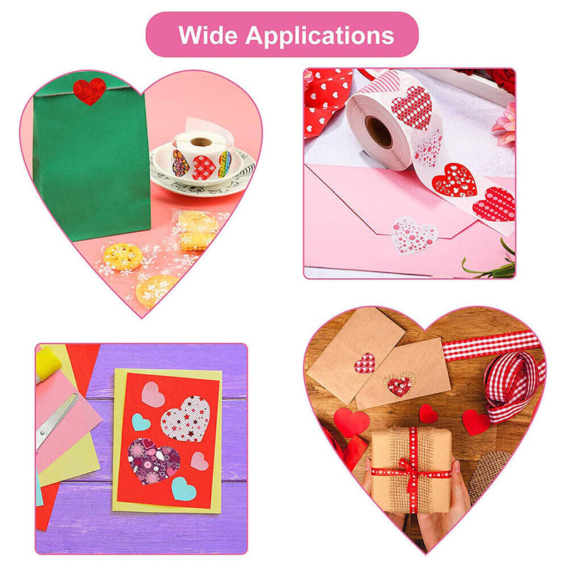 1 Roll Trackless Scrapbooking Gift Packaging Stickers for Envelopes Decor G