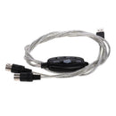 USB In-Out Interface Cables Adapter For Keyboard Electronic Music Drums N7K5