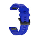 Silicone Strap for Garmin Fenix 7/6 Pro/5 22mm Sport Watch Bracelet (Blue)