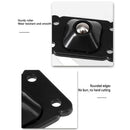 4pcs Stainless Steel Self-Adhesive Universal Pulley Caster Pulleys (Black)