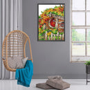 DIY Cottage Printed Cross Stitch Partial Embroidery 14CT Stamped Home Needlework