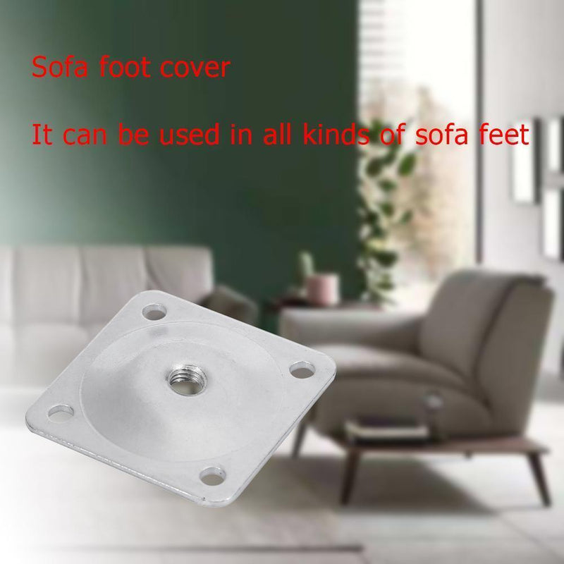 10pcs Furniture Hardware Table Leg Mounting Plate Sofa Legs Plates Hinge