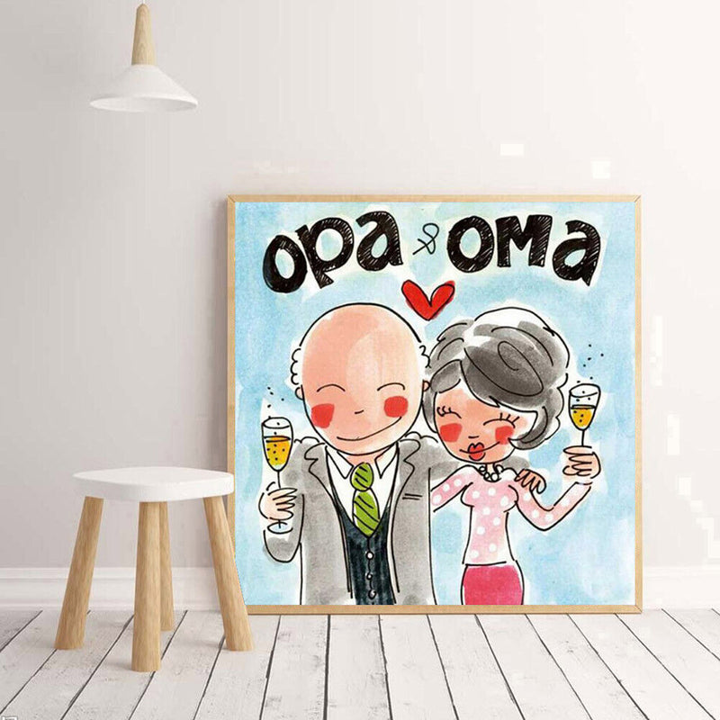 5D DIY Full Drill Diamond Painting Enjoying Couple Embroidery Mosaic Needlework