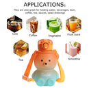 #A Plastic Cup Eye-catching Large-Capacity Straw Cup 800ml Leak-proof Waterproof