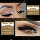 Eyelashes 2 In 1 Eyeliner Eyelashes Set Reusable Eyeliner and False Eyelashes