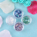 4boxes/set Shell Nail Glass Paper DIY Fluorescent UV Glue Thin Nail Paster