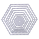 Hexagon spiral Die Cuts Metal Cutting Dies In Scrapbooking Embossing Newly
