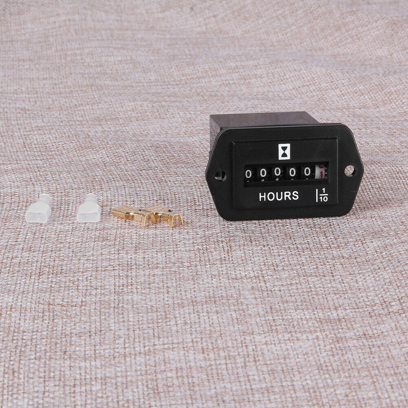 DC 6V-80V Hour Meter Hourmeter Gauge for Boat Car Truck Engine Rhombus Newly