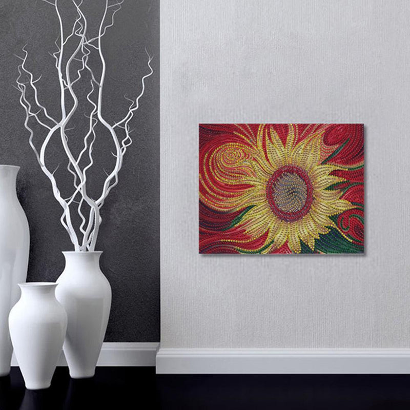 5D DIY Special Shaped Diamond Painting Sunflower Cross Stitch Embroidery