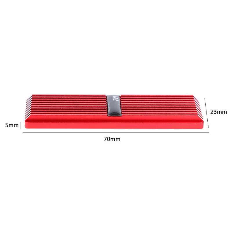 SSD Heatsink Radiator Cooler M.2 2280 NVME Heat Dissipation Pads (Red) Newly