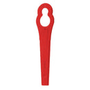 100pcs Red Plastic Blades Cutter Replace For Cordless Grass Trimmer Strimmer
