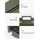 Outdoor Portable Folding Stool Campstool for Adults Children (Army Green) Newly