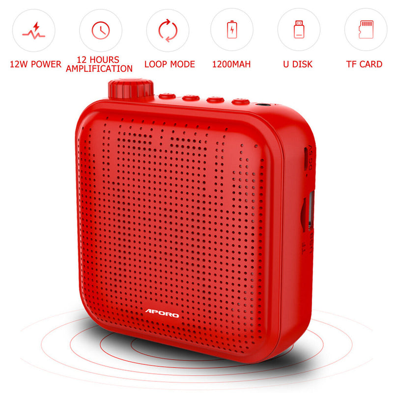 Voice Amplifier with Wired Microphone, Rechargeable Speaker for Teachers