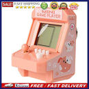 Handheld Arcade Console with Keychain Mini Video Gaming Player Puzzle Kids Toys