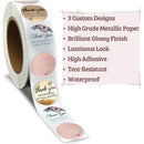 500pcs Thank You Stickers Gift Seal Label Handmade Scrapbooking Tag (Q109) Newly