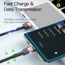 Essager USB to Type-C Cable Quick Charge Transfer Cable for Huawei (1m)