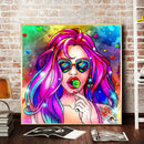 Drill Painting DIY Round 5D Diamond Mosaic Kit Heart Fashion Woman Full Picture