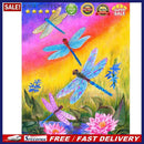 5D Kit Rhinestone DIY Colorful Dragonfly Full Round Drill Diamond Painting Cr