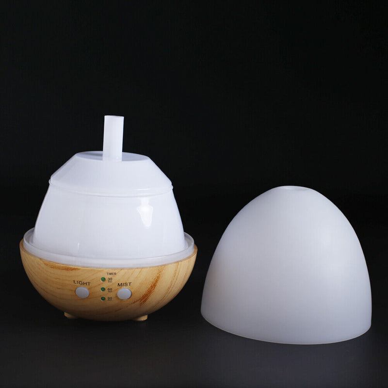 235ML Ultrasonic Air Humidifiers Wood Grain Egg Design Essential Oil Aroma-17828