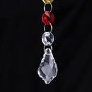 DIY Hang Light String Octagonal Beads Crystal  Maple Leaf Pendant Newly
