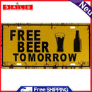 Home Weatherproof Retro Chic Licence Plate Sign Iron Painting Wall Art Drawing