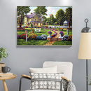 Diamond Embroidery Picture Kit House Garden Mosaic DIY Bead Art for Wall Gift
