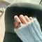 Women Girl Fashion Open Jewelry Finger chain Adjustable Open Ring Dripping oil
