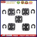 5pcs Bike Brake Cable Guide Clips Aluminium Alloy C Buckles Clamp (Black)