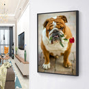 Full Round Drill Diamond Painting 5D DIY Dog Rhinestone Wall Art Animal Mosai