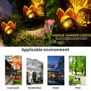 Metal Flowers Solar Lights, Outdoor Stake Art Light, for Yard, Lawn, Courtyard