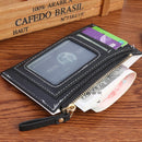 5pcs Women PU Solid Card Holder Money Bag Multi-slot Mini Wallet(Black)