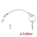 Steel Quick Release Ring Lanyard Cable Safety Tether Wire Loss Prevention