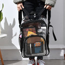 Travel Solid Transparent Storage Bag PVC Large Capacity Clear Shoulder Backpack